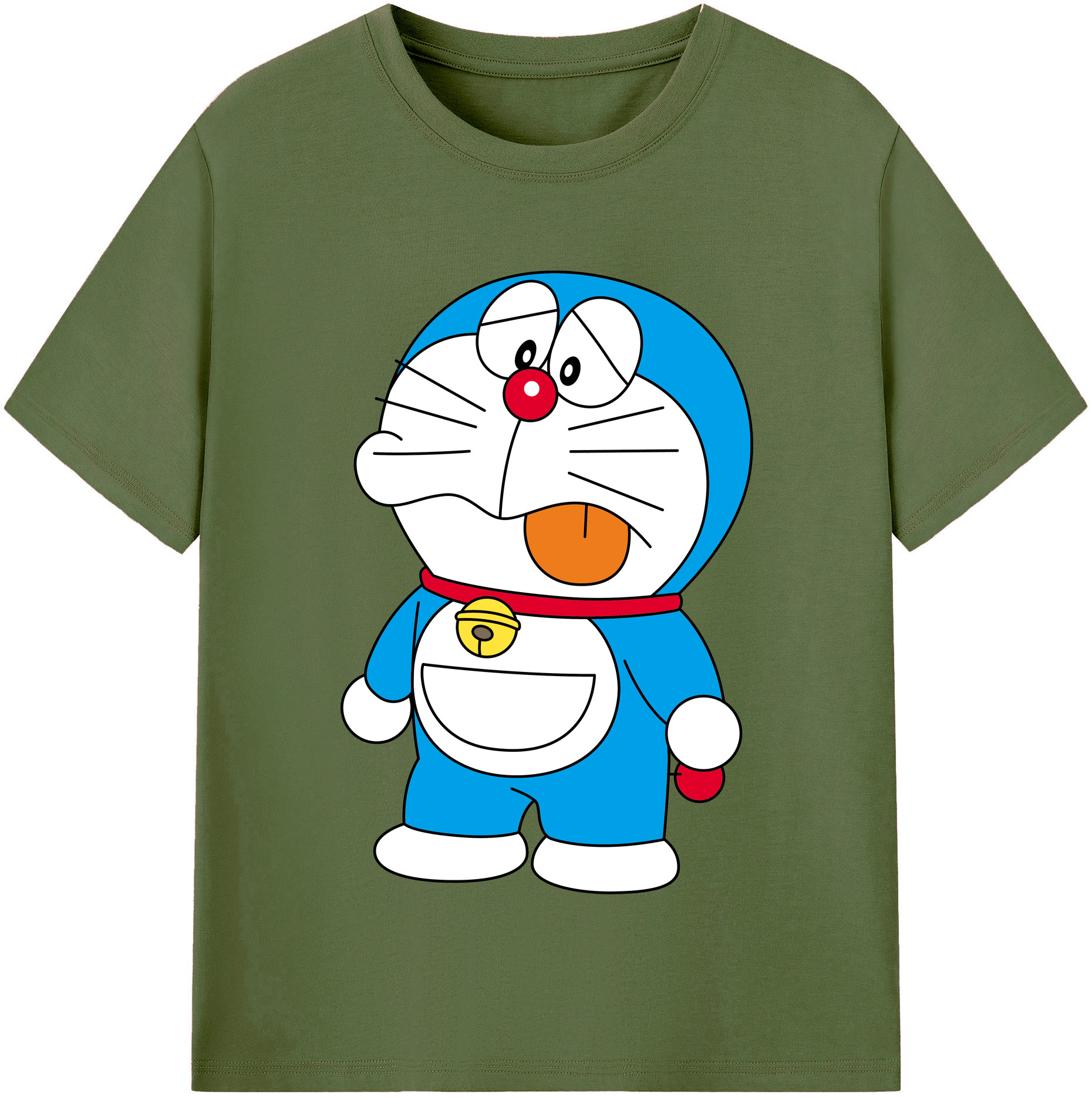 （画像用） ドラえもん Doraemon 綿100％半袖Tシャツ（フロントプリント）
